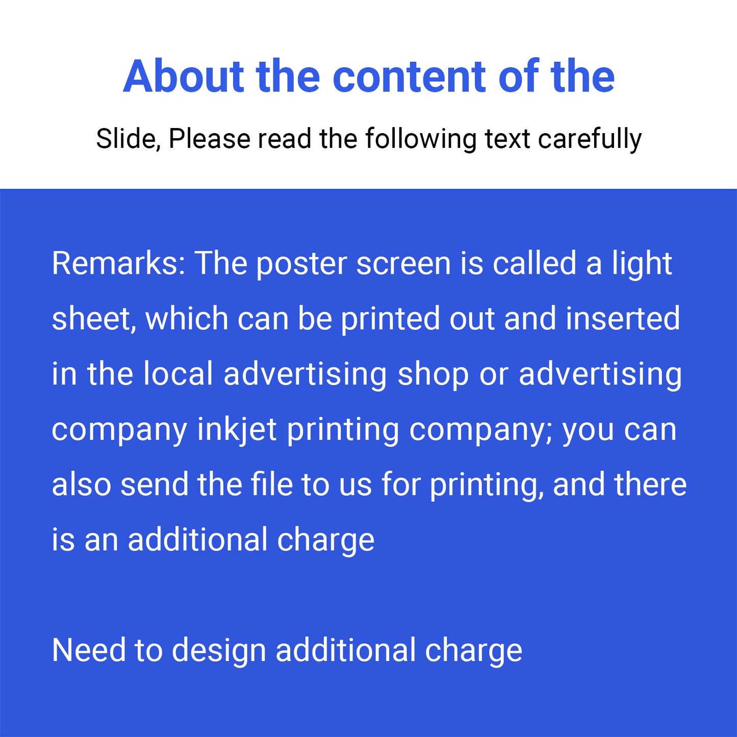 Top-hanging Poster Changeable Double Side Advertising Light Box Sign