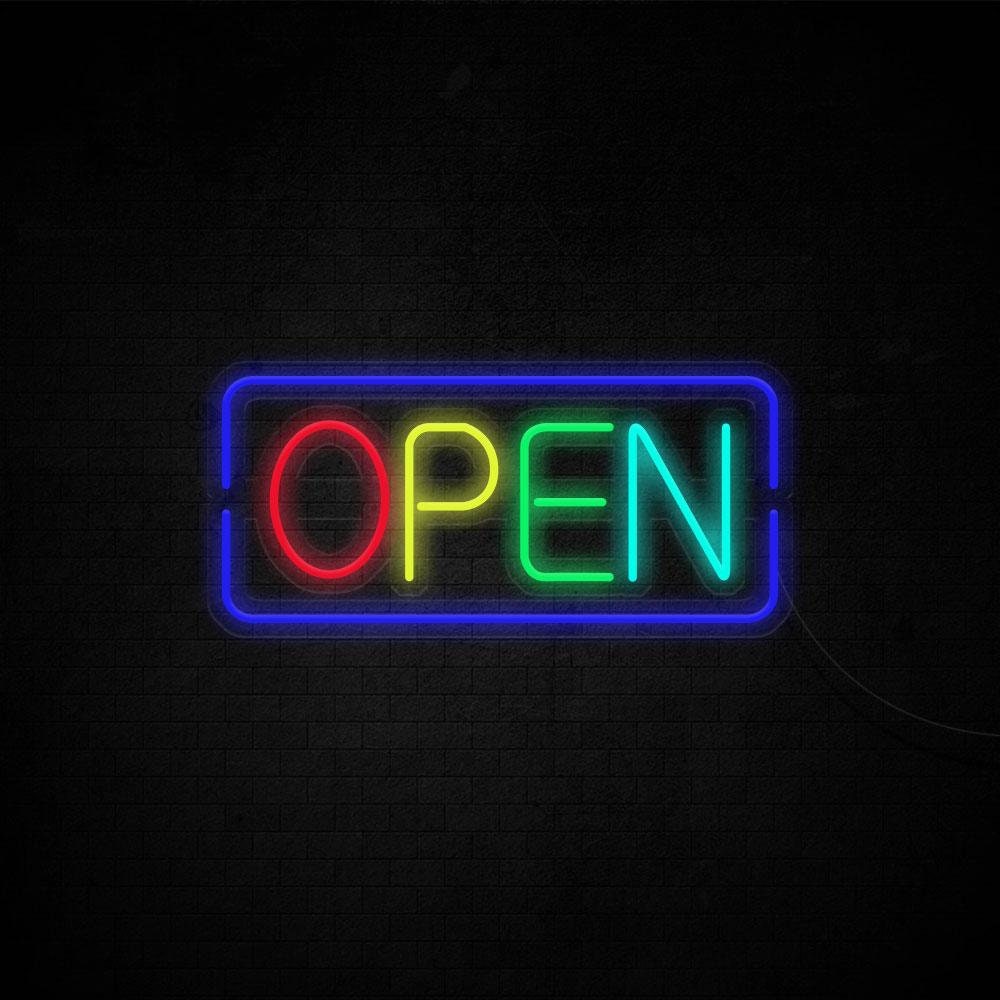 Open Neon Sign - Style 4