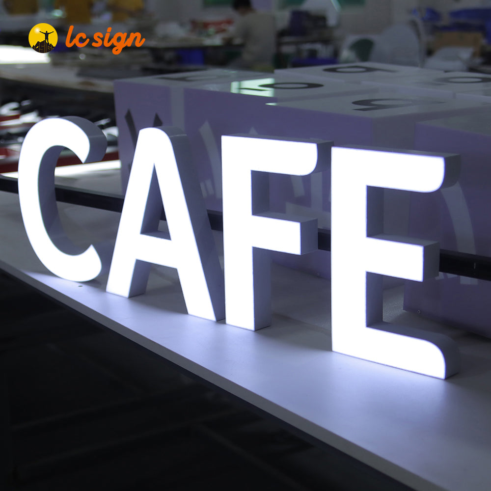 LED Track Channel Letters Sign with Easy and Quick Installation (Letters & Numbers Available)