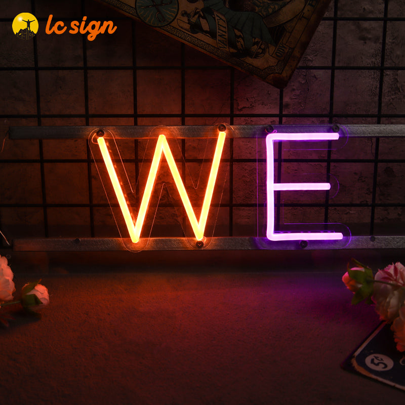 Magentic Neon Letters with Easy and Quick Installation (Letters & Numbers Available)