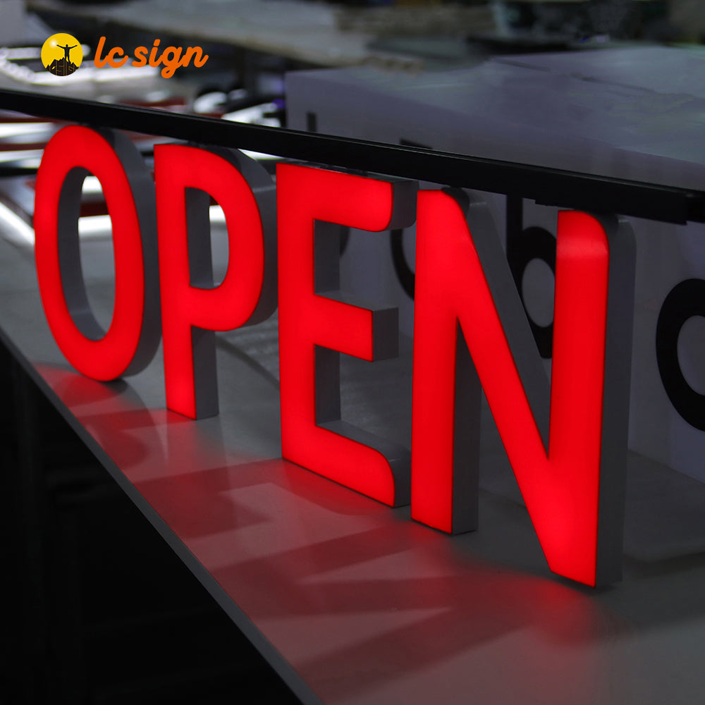 LED Track Channel Letters Sign with Easy and Quick Installation (Letters & Numbers Available)