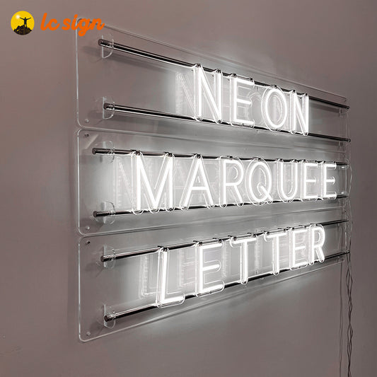 Marquee Neon Letters Sign with Easy and Quick Installation (Letters & Numbers Available)