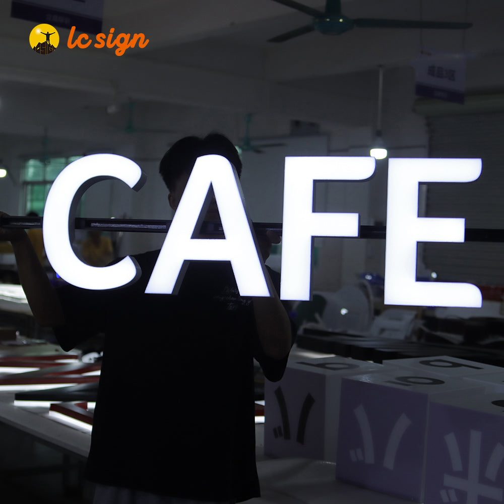 LED Track Channel Letters Sign with Easy and Quick Installation (Letters & Numbers Available)