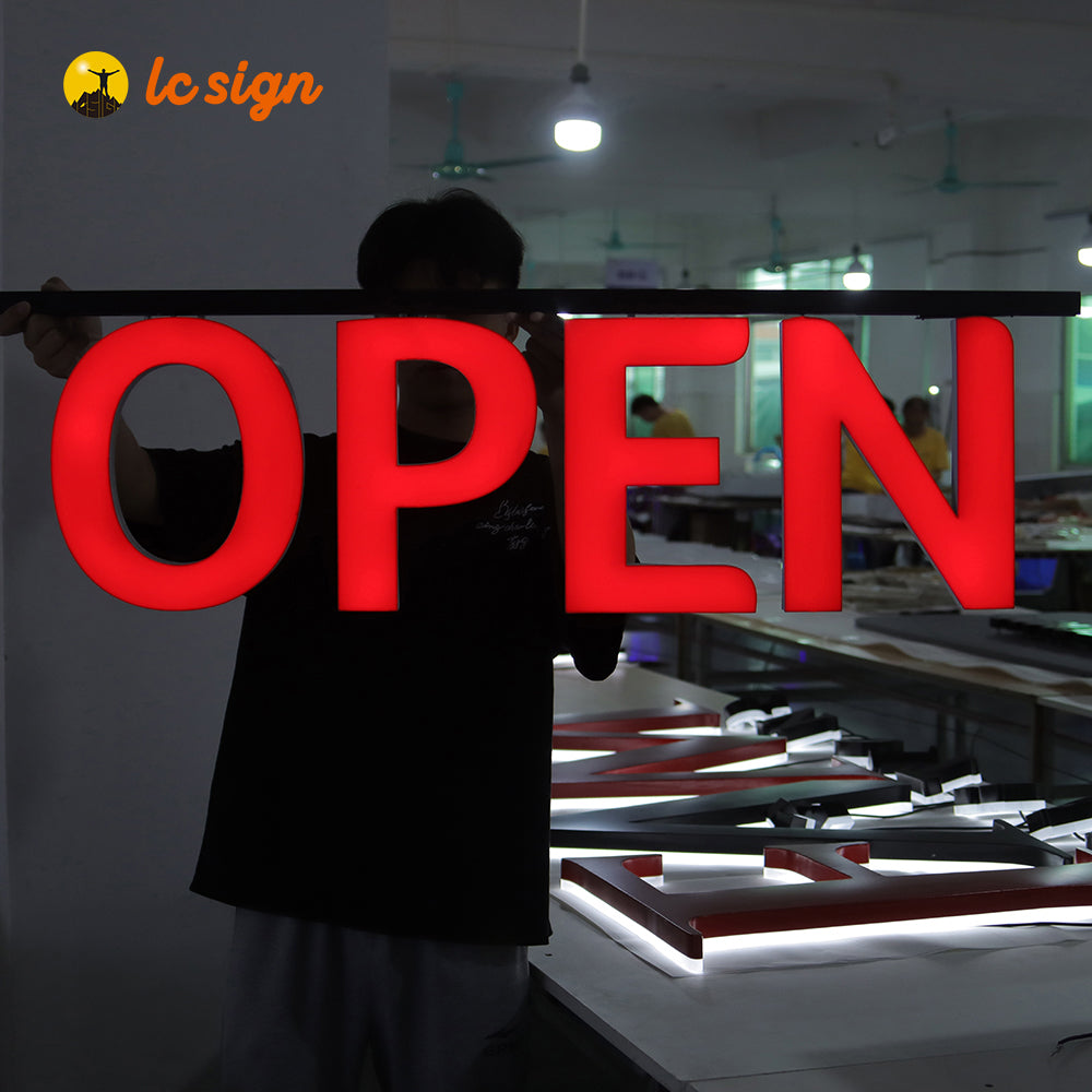 LED Track Channel Letters Sign with Easy and Quick Installation (Letters & Numbers Available)
