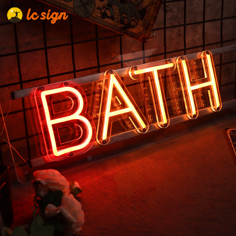 Magentic Neon Letters with Easy and Quick Installation (Letters & Numbers Available)