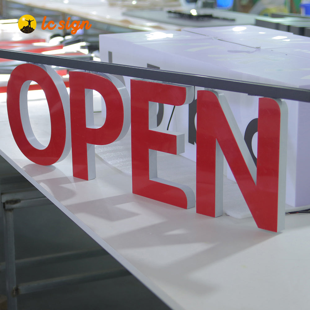 LED Track Channel Letters Sign with Easy and Quick Installation (Letters & Numbers Available)
