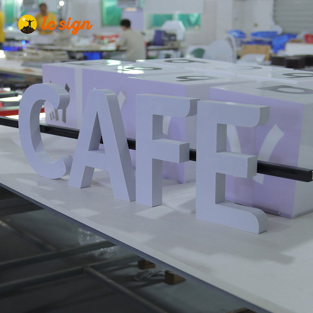 LED Track Channel Letters Sign with Easy and Quick Installation (Letters & Numbers Available)