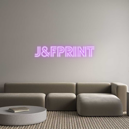 Custom Neon: j&fprint