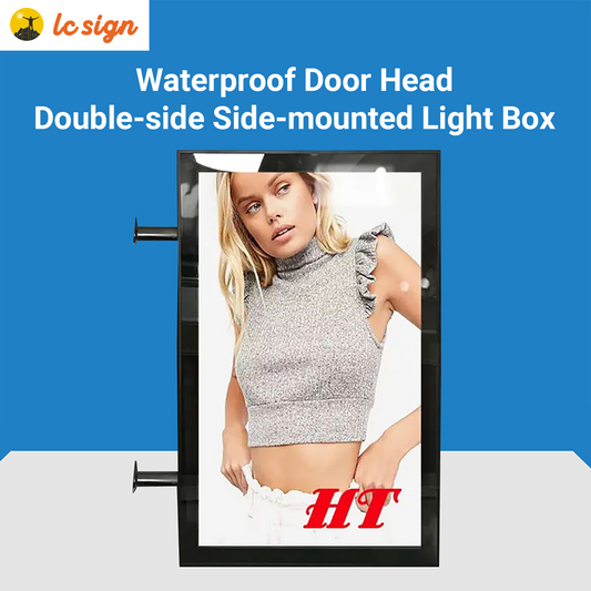 Side-mounted Double Side Illuminated Advertising Light Box Sign