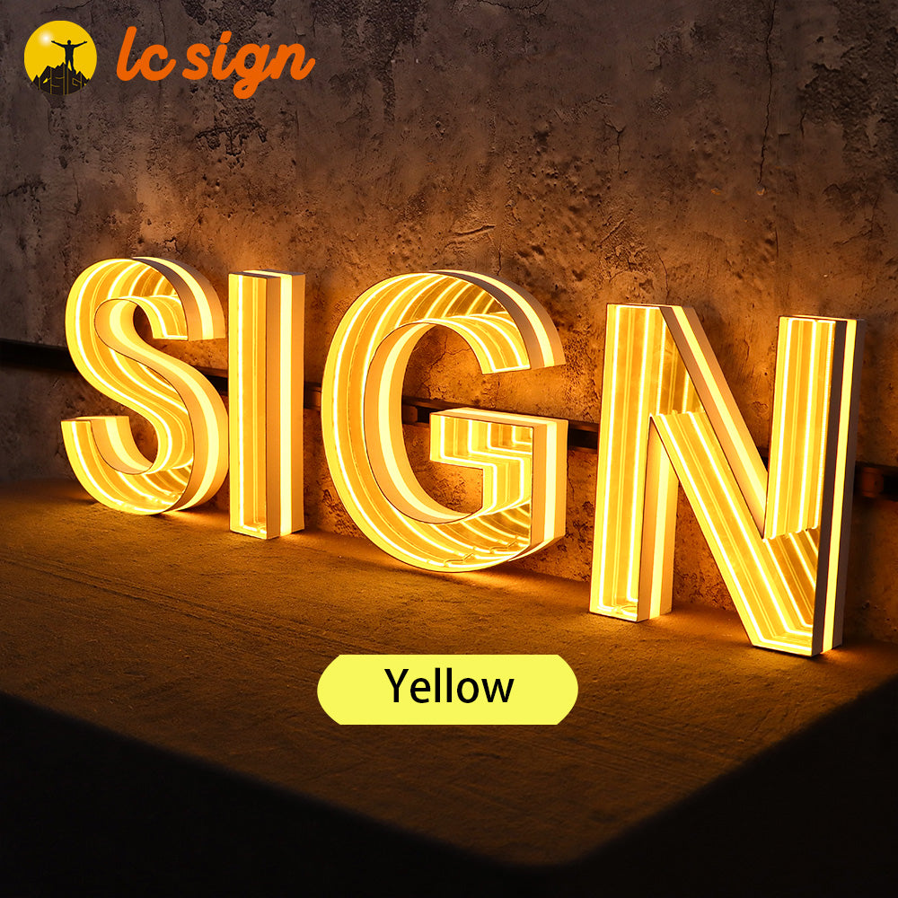 Infinity Mirror LED Track Channel Letters (Letters & Numbers Available ...