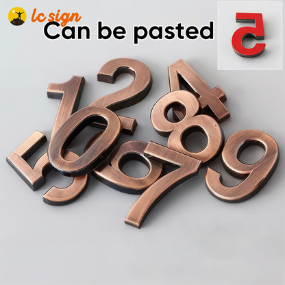 Paste Installation Good Finish Kit Sales ABS Door Sign House Number Set for Hotel and Apartment