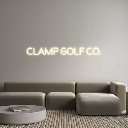 Custom Neon: Clamp Golf Co.