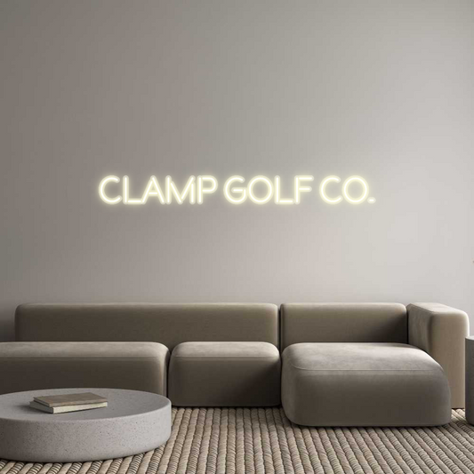 Custom Neon: Clamp Golf Co.