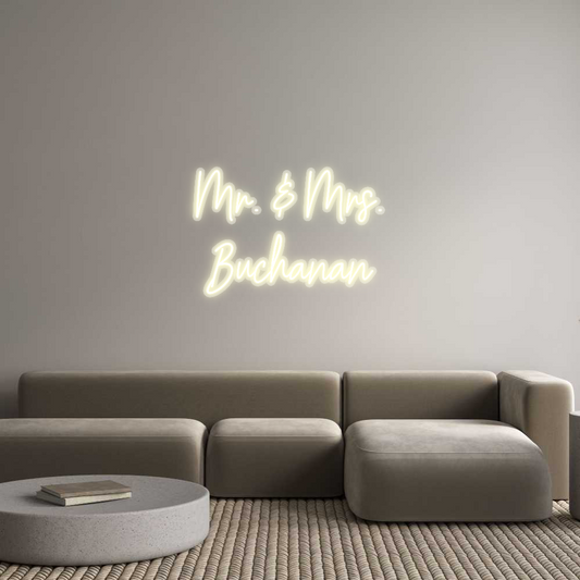 Custom Neon: Mr. & Mrs.
B...