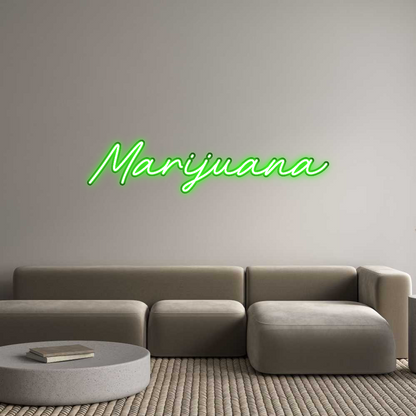 Custom Neon: Marijuana