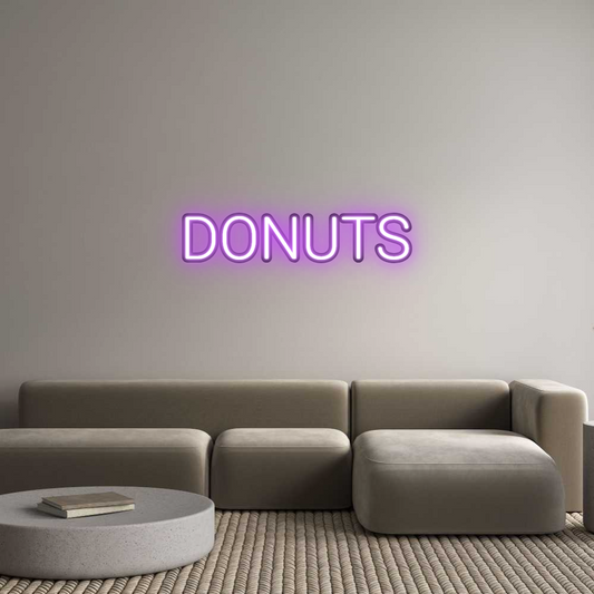 Custom Neon: DONUTS