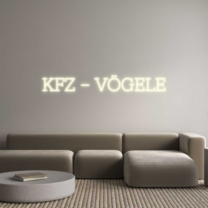 Custom Neon: KFZ - VÖGELE