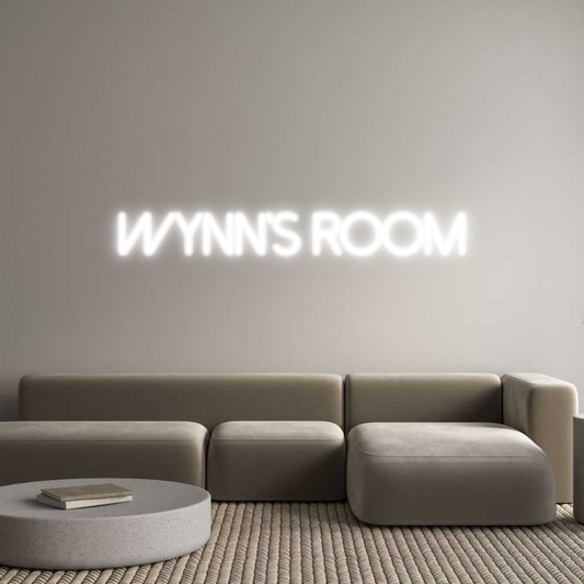 Custom Neon: Wynn's room
