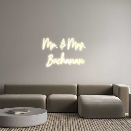 Custom Neon: Mr. & Mrs. 
...