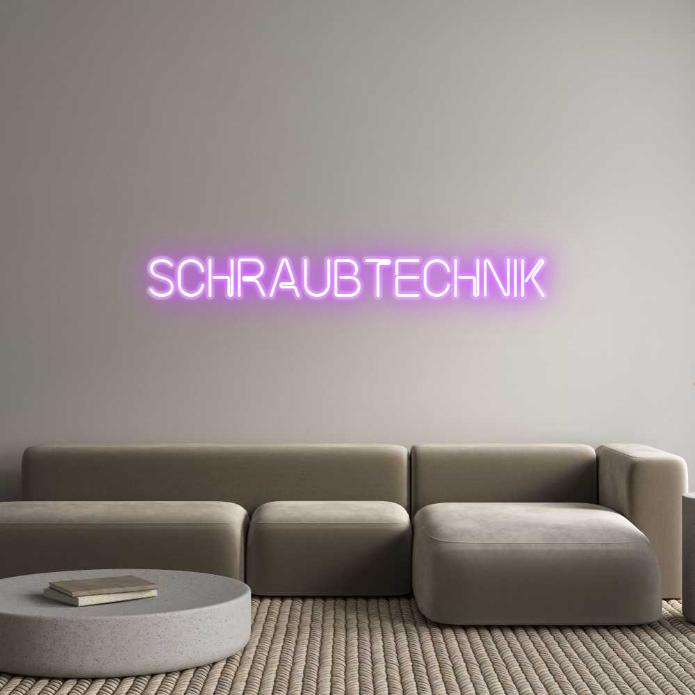 Custom Neon: Schraubtechnik