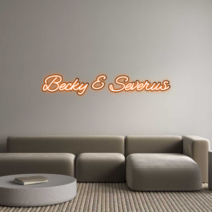 Custom Neon: Becky & Severus