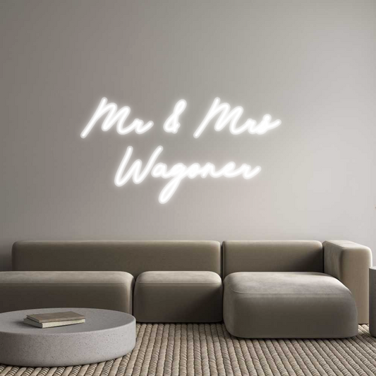 Custom Neon: Mr & Mrs 
Wa...