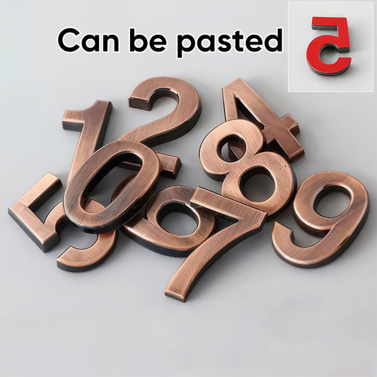 Paste Installation Good Finish Kit Sales ABS Door Sign House Number Set for Hotel and Apartment