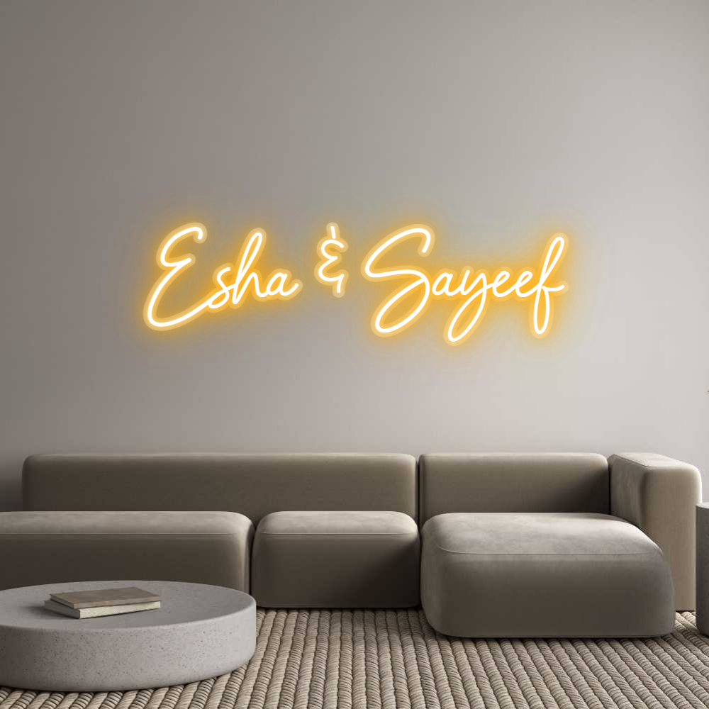 Custom Neon: Esha & Sayeef