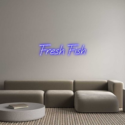 Custom Neon: Fresh Fish