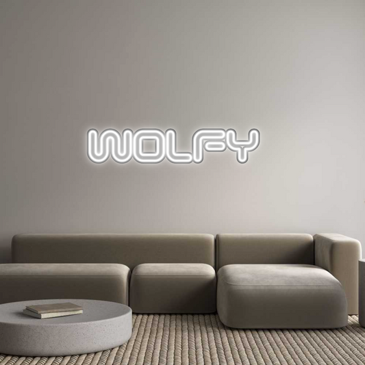 Custom Neon: WOLFY