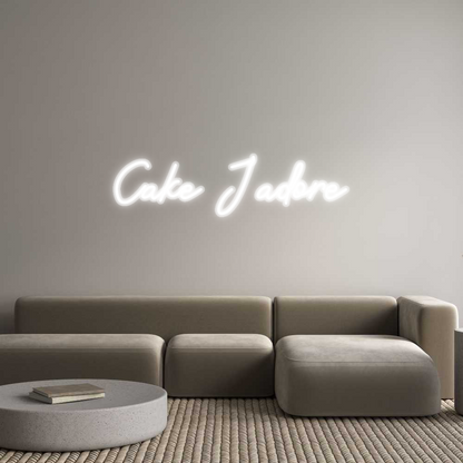 Custom Neon: Cake J’adore