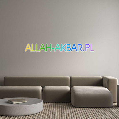 Custom Neon: ALLAH-AKBAR.PL