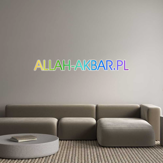 Custom Neon: ALLAH-AKBAR.PL