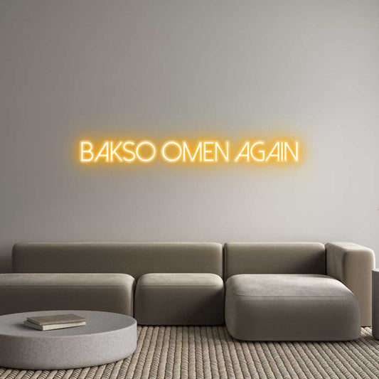 Custom Neon: Bakso Omen Ag...