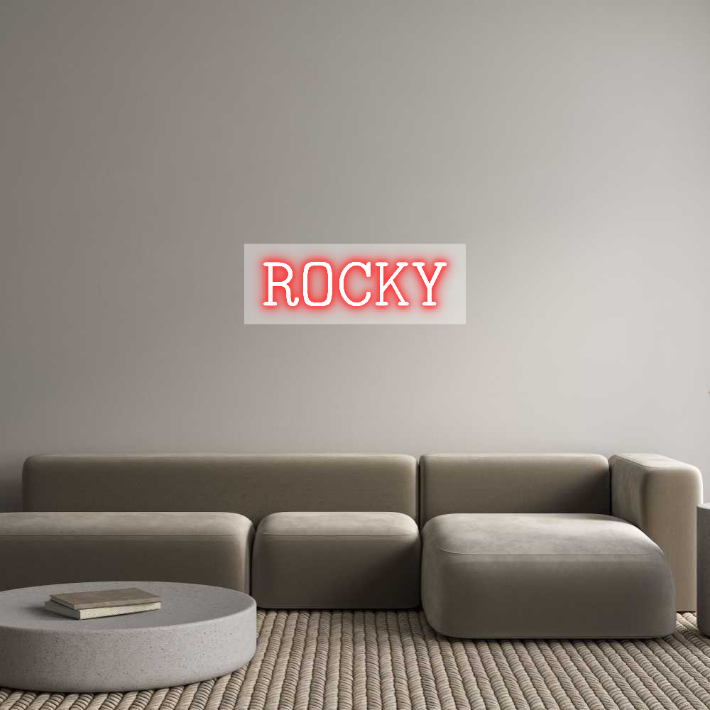 Custom Neon: ROCKY