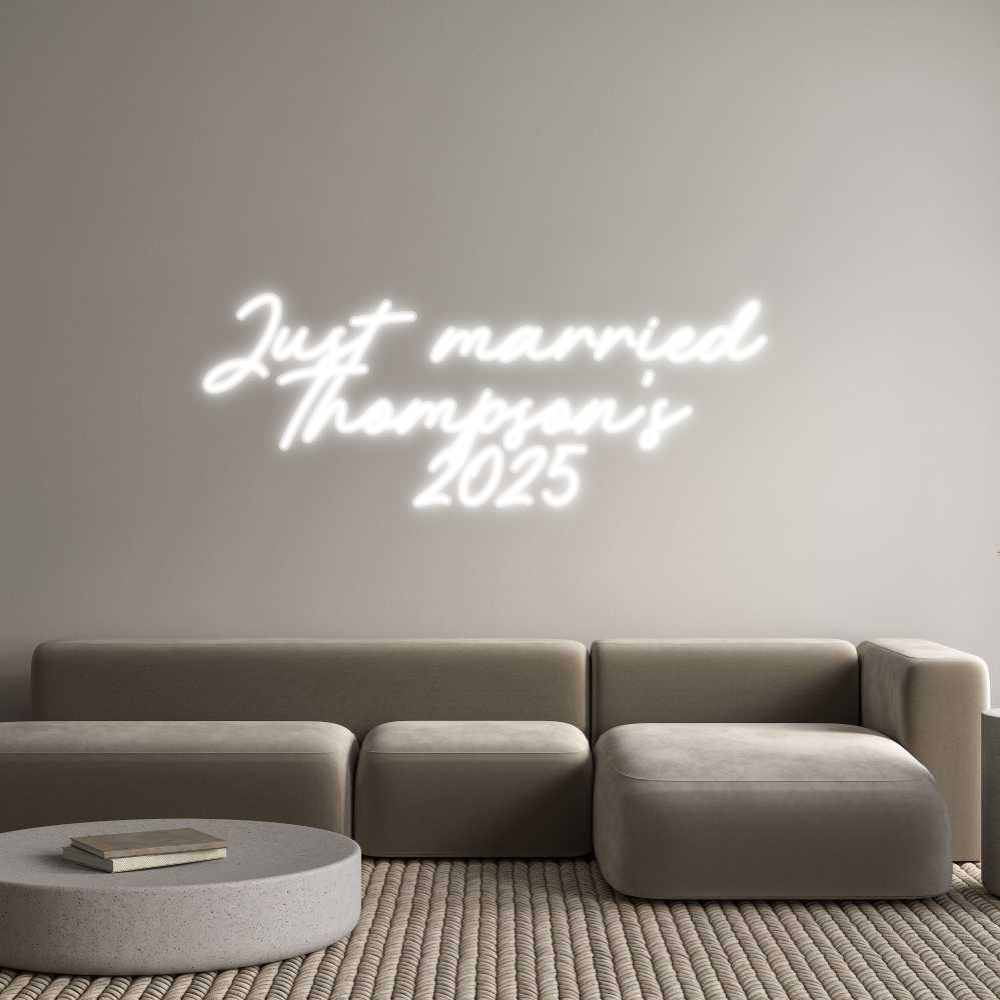 Custom Neon: Just married ...