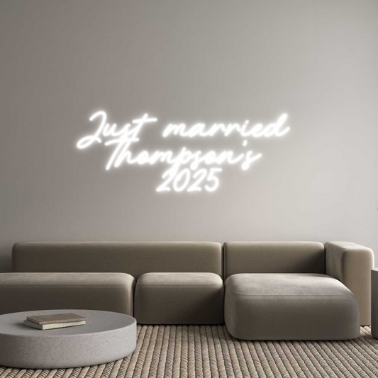 Custom Neon: Just married ...