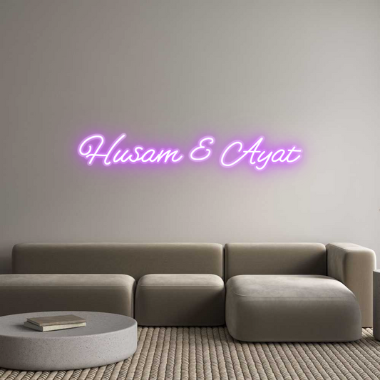 Custom Neon: Husam & Ayat