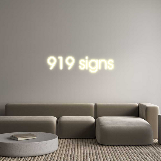 Custom Neon: 919 signs