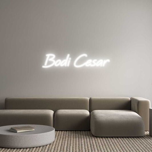 Custom Neon: Bodi Cesar