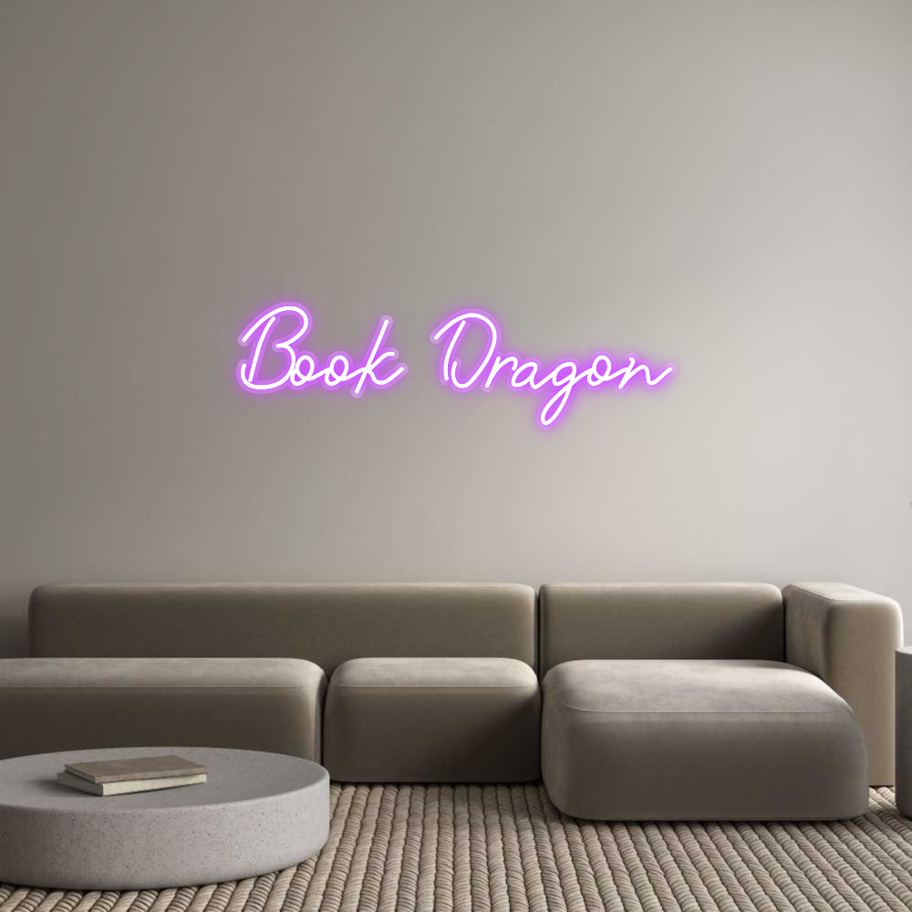 Custom Neon: Book Dragon