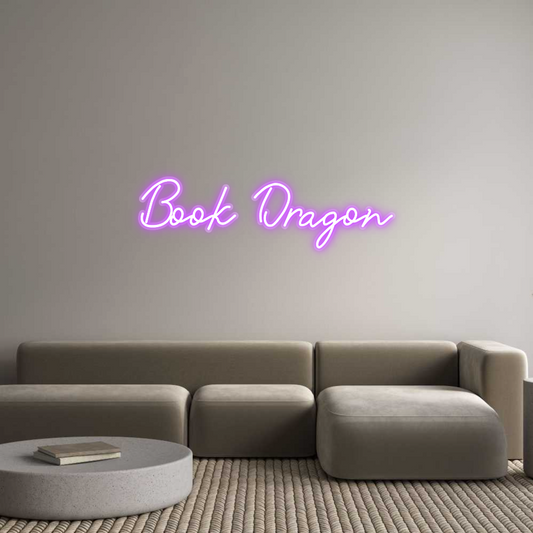 Custom Neon: Book Dragon