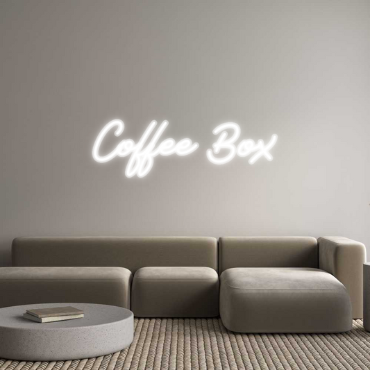 Custom Neon: Coffee Box