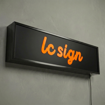 LC-1LS05 · Single-sided LED Push-through Lightbox Signs