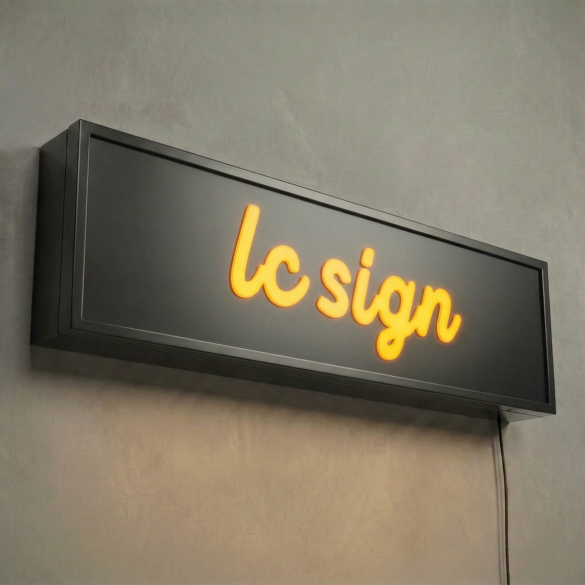 LC-1LS05 · Single-sided LED Push-through Lightbox Signs – LC SIGN SHOP