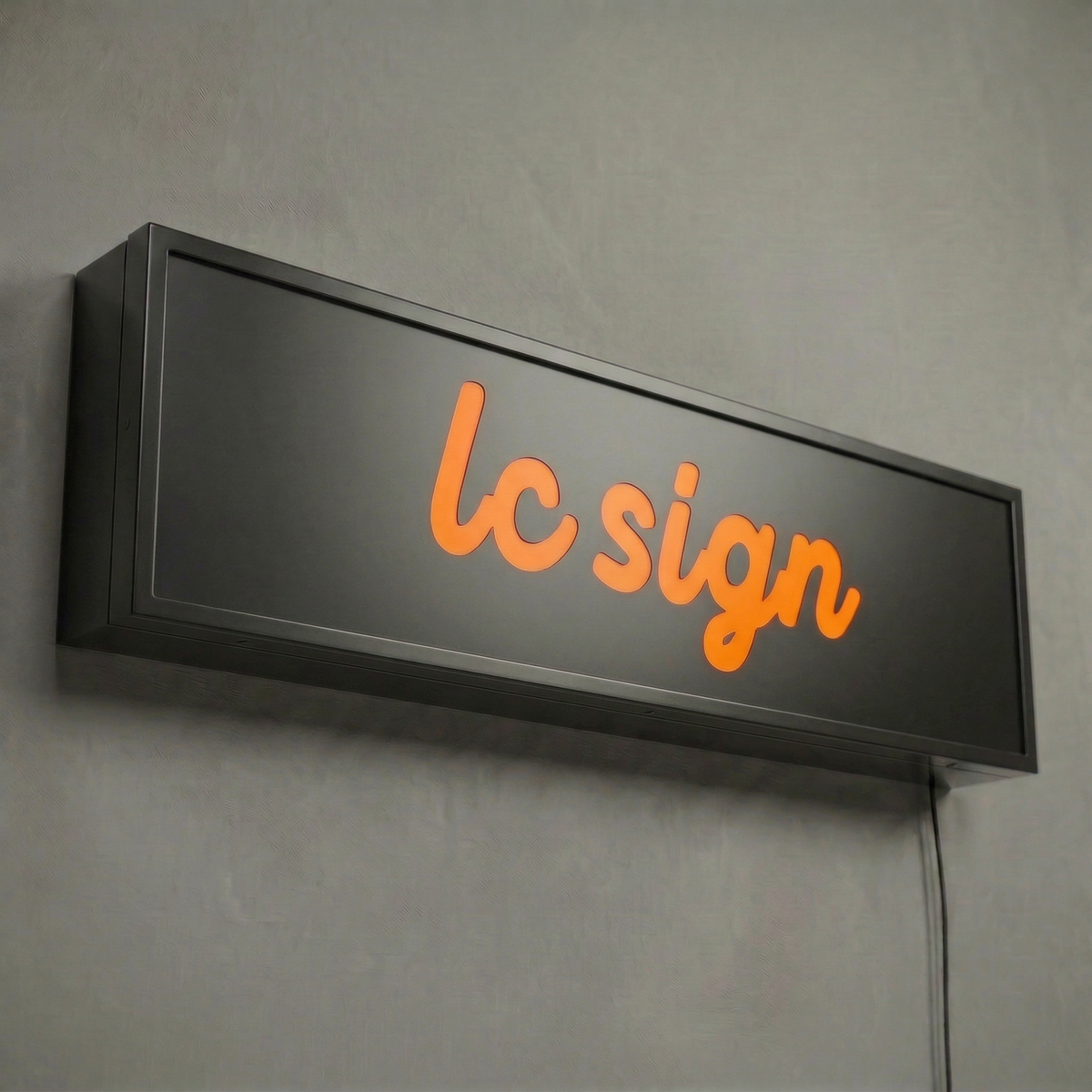 1line Led Sign LC-1LS06 · Single-sided LED Embedded Lightbox Signs – LC SIGN SHOP