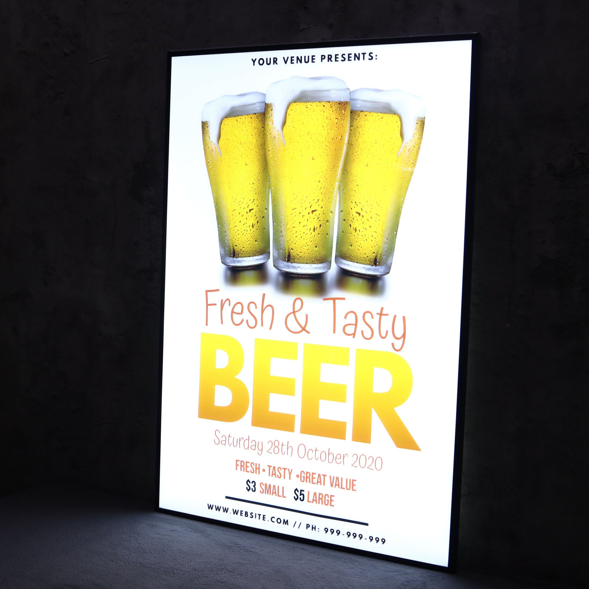 Ultra-Thin LED Light Box Sign for Business Advertising Use – LC SIGN SHOP
