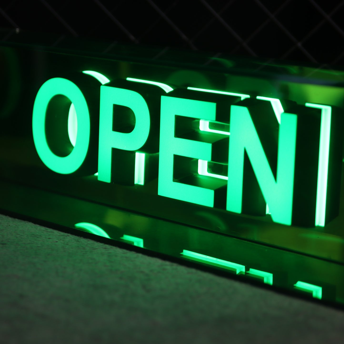 Indoor & Outdoor Use - Customized Text LED Acrylic Letters with Transparent Acrylic Box