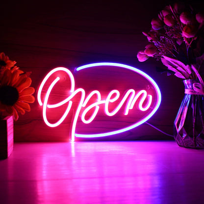 Open Neon Sign - Style 2