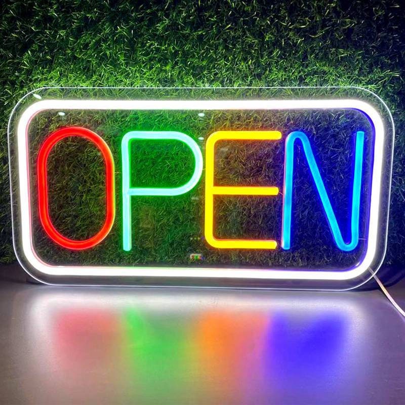 Open Neon Sign - Style 4